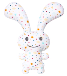 Peluche Hochet Funny Bunny Etoiles 24 cm